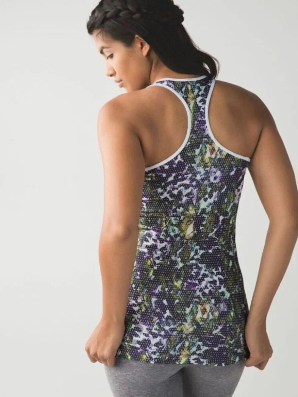 Lululemon Women’s Cool Racerback Tank Top in Floral Sport Design Size 2